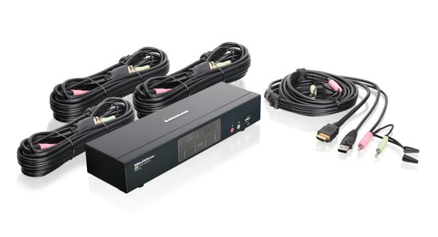 IOGEAR GCS1794 4-port HDMI multimedia KVMP switch with audio