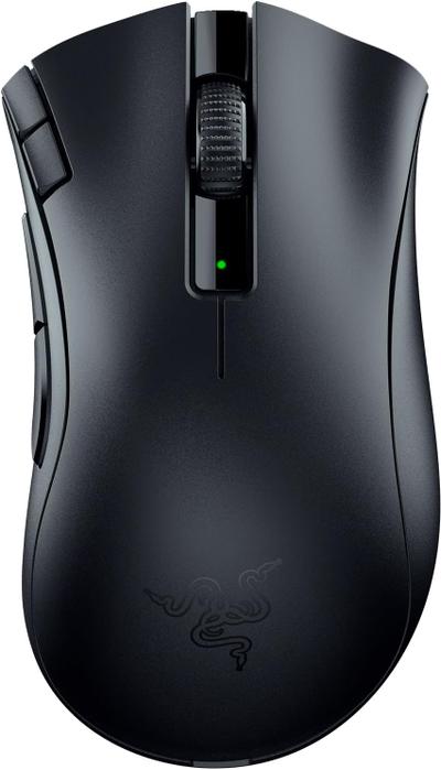 Razer DeathAdder V2 X HyperSpeed (Wireless/Right-Handed/Ergonomic/85g/Optical Sensor up to 14,000 DPI/1000Hz/235hr Battery/Mechanical Switches)