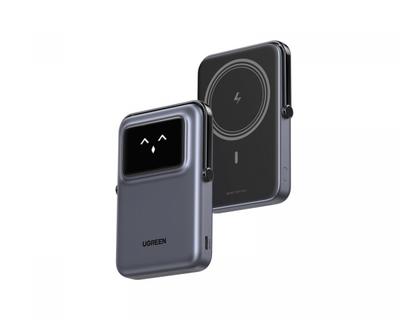 UGREEN Uno Magnetic Wireless Power Bank (10,000mAh/Qi2 15W Wireless/20W USB-C Wired/MagSafe Compatible/Foldable Stand)