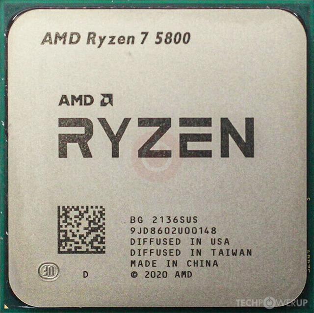AMD Ryzen 7 5800 processor chip