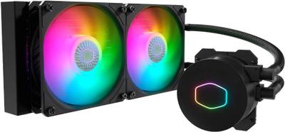 Cooler Master MasterLiquid ML240L V2 (240mm AIO Liquid/Infinity Mirror RGB Pump/Dual 120mm ARGB Fans/240W TDP)