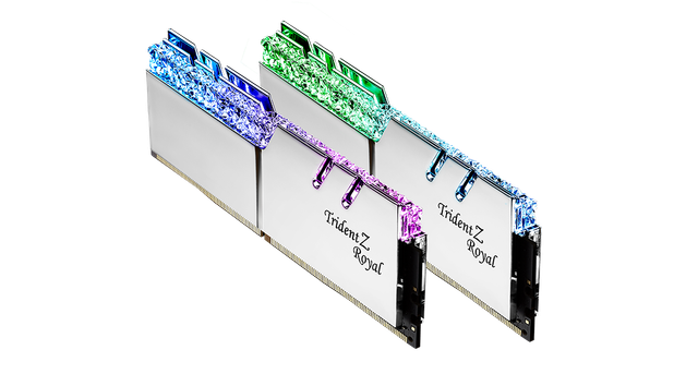 G.Skill Trident Z Royal F4-3600C18D-16GTRS 16GB (2x8GB) DDR4-3600 CL18 Classic Silver RGB