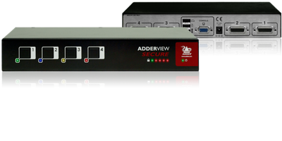Adder AVSV1002 Secure 2-Port USB VGA KVM Switch (EAL4+/Tempest)