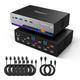 TESmart DKS203-M24 (Triple Monitor DisplayPort 1.4 KVM Switch / 2 PCs 3 Monitors / 8K@60Hz / $429.90)