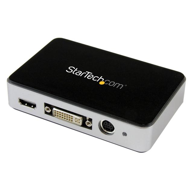 StarTech USB3HDCAP video capture device, black and silver
