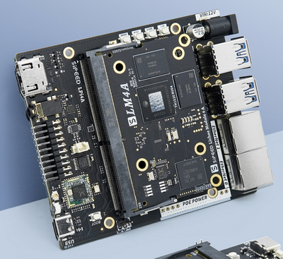 Sipeed LicheePi 4A (Single-Board Computer/T-Head TH1520/Quad-Core RISC-V C910 1.85GHz/Up to 16GB LPDDR4X/4 TOPS NPU)